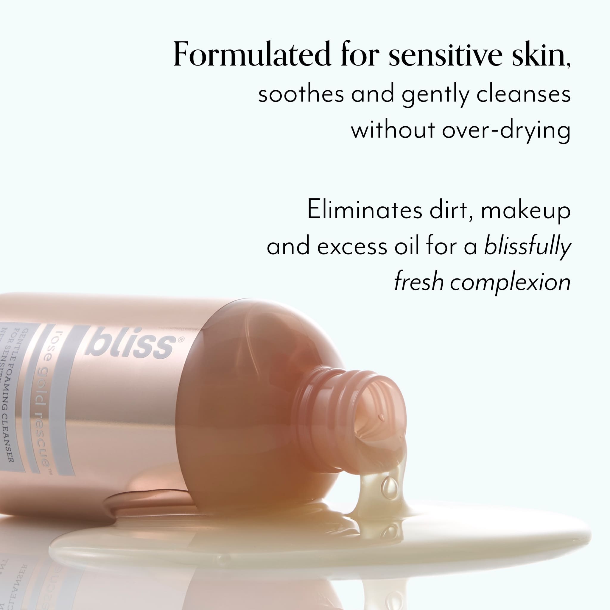 Laurageller Rose Gold Rescue Gentle Foaming Cleanser for Sensitive Skin - Image 2