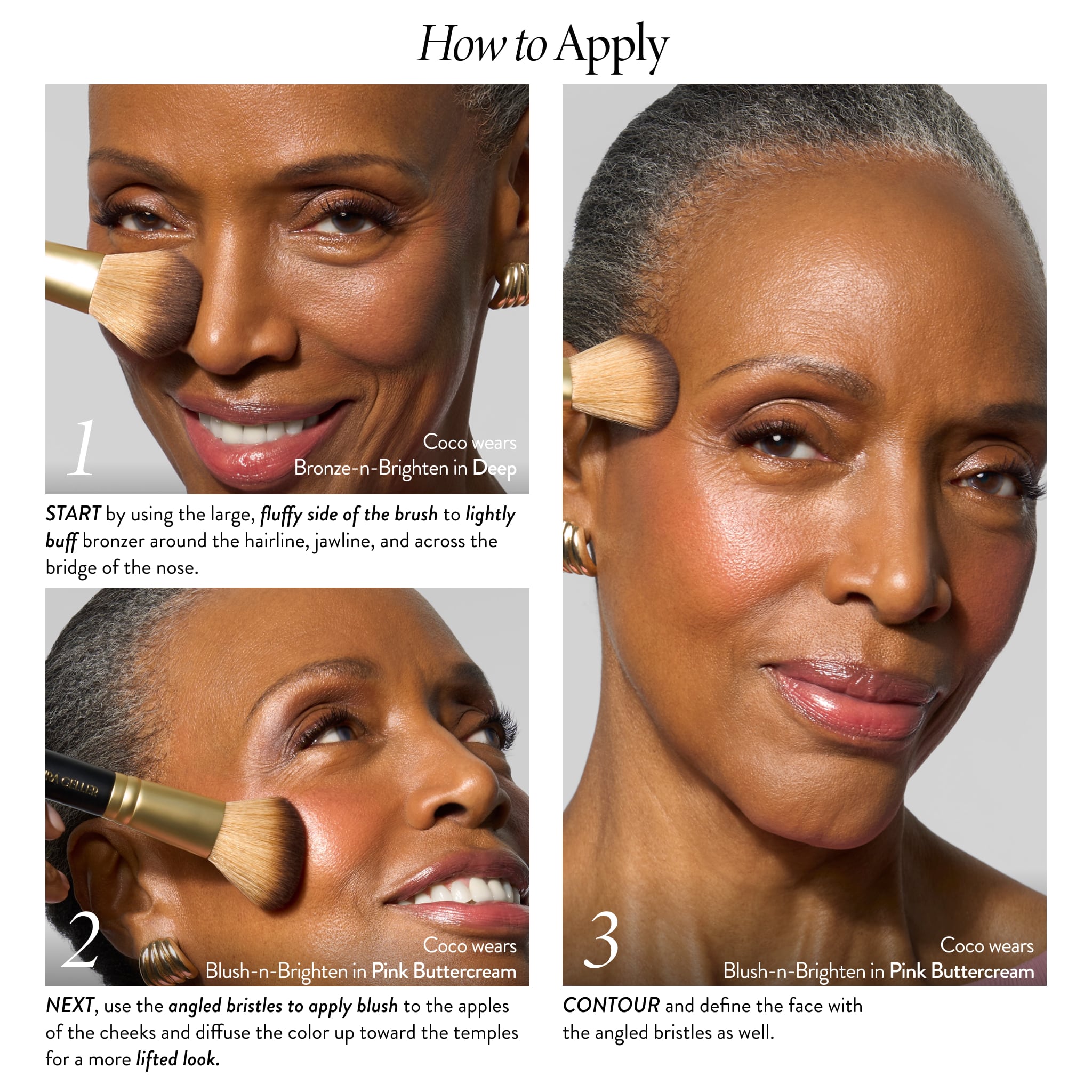 Laurageller Dual-Ended Blush + Bronzer Brush - Image 4